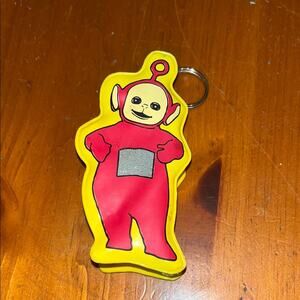 Teletubbies Po Keychain Pouch with Red and Yellow Design Vintage 4”